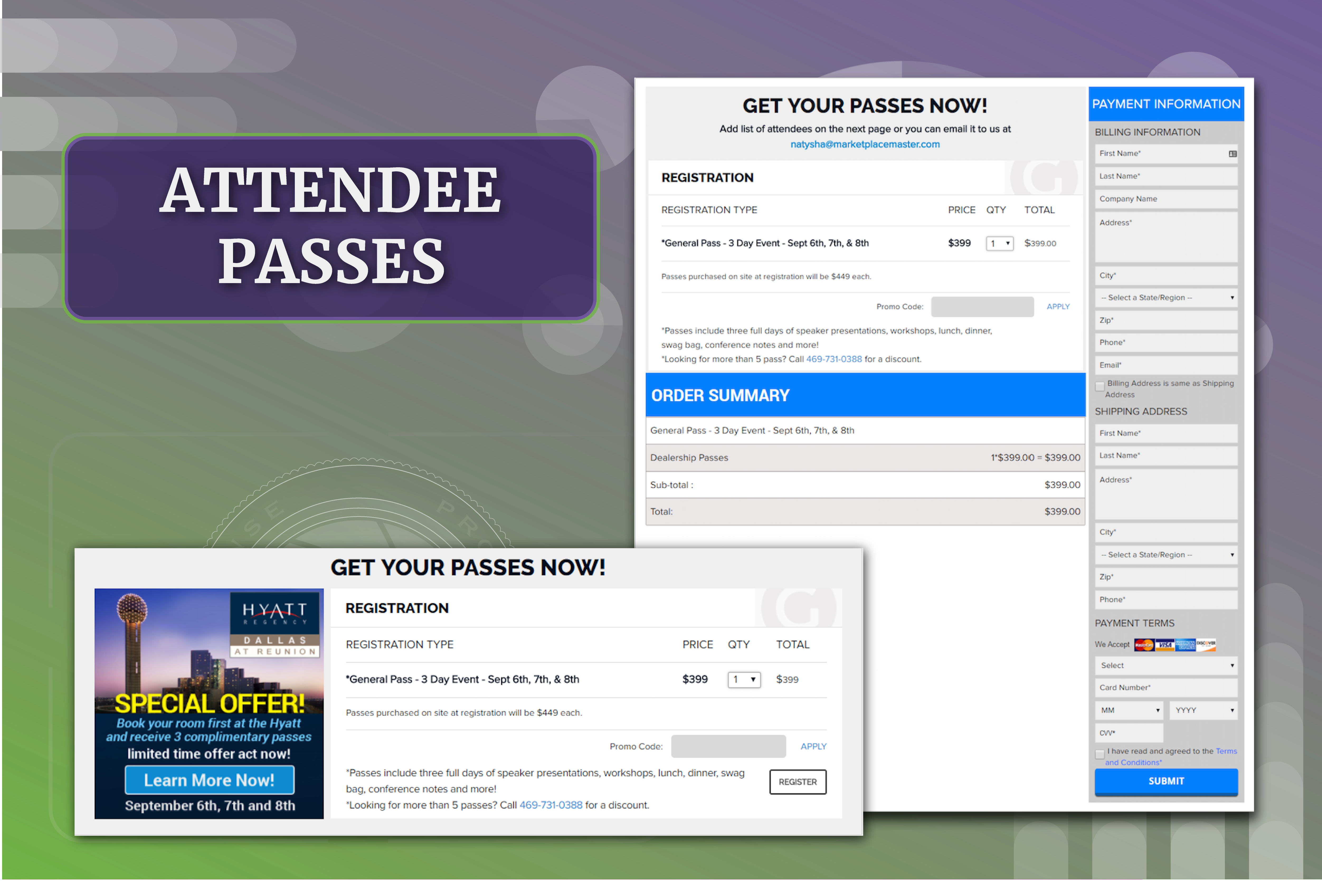 Pic of Attendee Paases